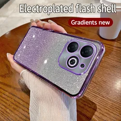 Fashionable Soft Clear Protective Phone Case with Camera Lens Guard for Infinix Smart 8 Pro (Sfdd purple)