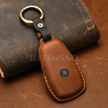 Custodia per chiave auto in pelle retrò per Changan CS35 Plus CS55 Plus CS75 Plus 2019 2020 accessori per guscio chiave a distanza - Custodia per chiave auto in pelle retr per Changan CS35 Plus CS55 Plus CS75 Plus