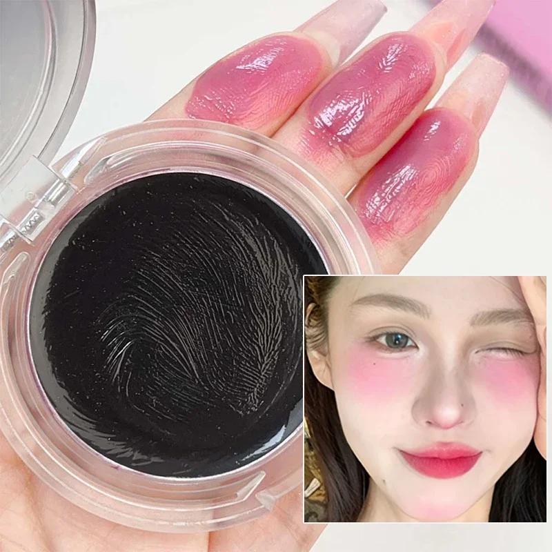 다목적 웜 체인지 블랙 블러셔 크림, 내추럴 브라이트닝 립 아이 메이크업 핑크, 치크 틴트 루즈 팔레트 메이크업 화장품