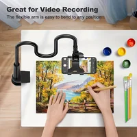 Adjustable Clip Phone Holder Stand Portable Flexible Lazy Bed Desktop Bracket Desk Mount Stand Base For iPhone 16 Samsung Huawei - Image 5