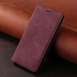 Premium Wallet Flip Leather Case - Poco F3 (Mi 11i) (Wine red)