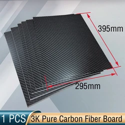 High - Quality Carbon Fiber Sheet - 100% Pure 3K, Various Thickness Options (0.5mm - 5mm), 295x395mm Size (1.5mm Twill Matte)