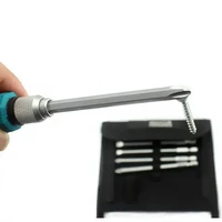 9Pcs/set Precision Screwdriver Set 1/4"/6.35mm Slotted Bits With Magnetic Multitool Home Appliances Repair Hand Tools 4