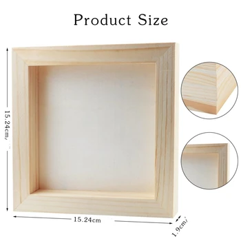 Pannelli quadrati in legno, 6x6"/15x15 cm, pannelli per pittura con tela di legno vuota per disegnare, versare, artigianato artistico fai da te
