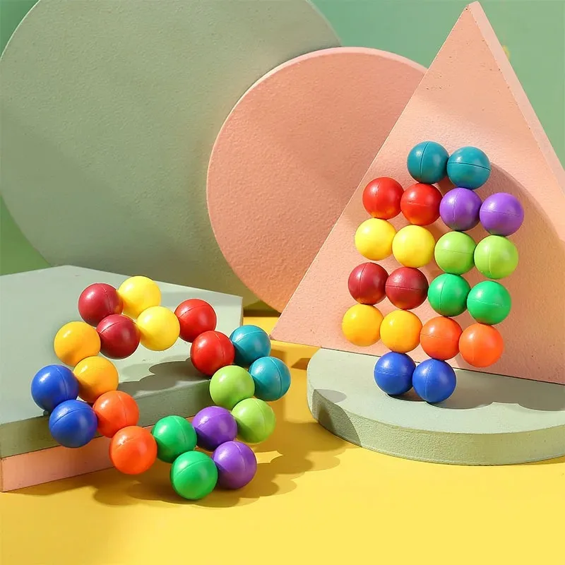 Puzzle Decompression Universal Bead Color 3D Decompression Ball 3D   Cube Ball Novel And Unique Decompression Release Toy 4