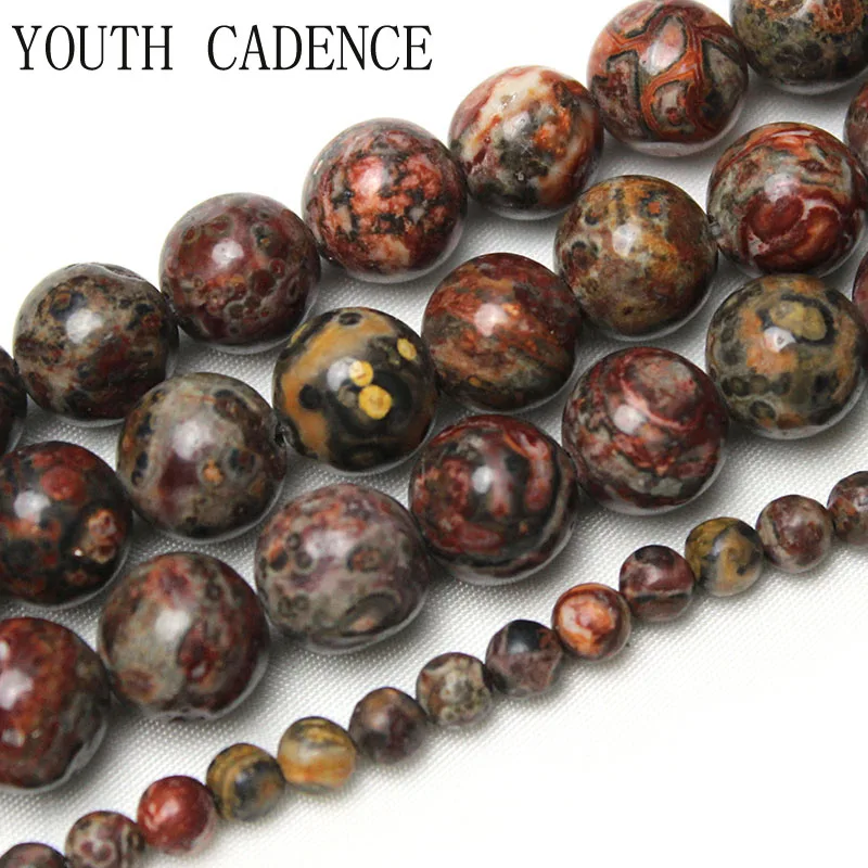 15mm Perle imprimé-léopard orange - Perles abalorios