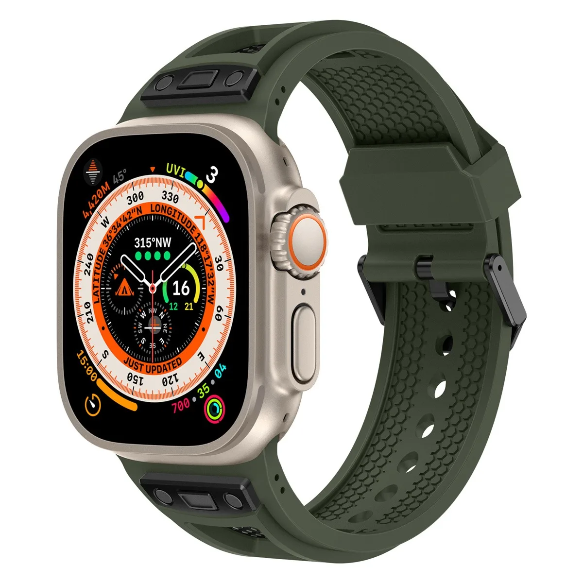Uhrenarmband für iWatch 42/44/45/49 mm, modisches Metallarmband für die Uhrenserie Ultra2 Se 9/8/7/6_voghion.com