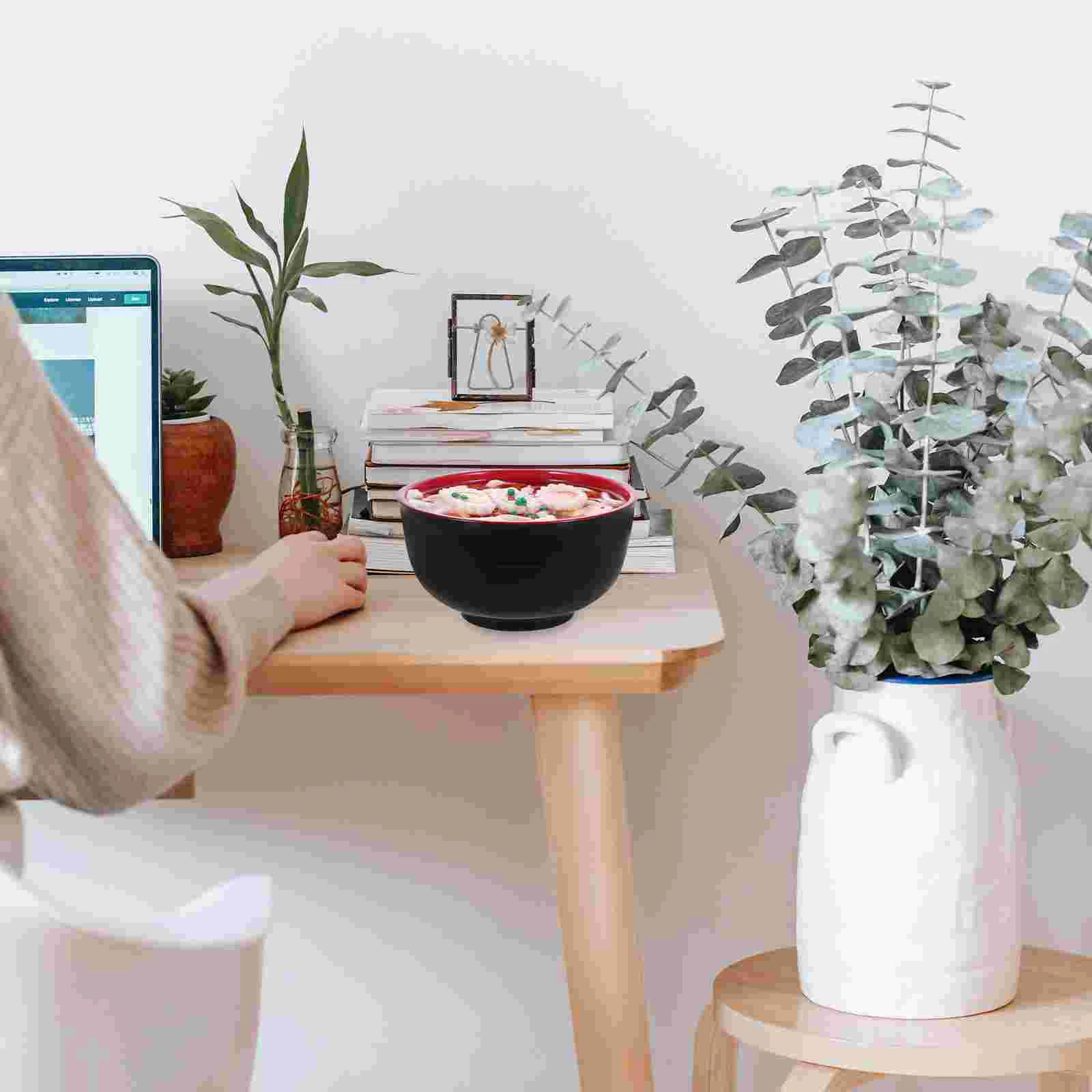 

Udon Model Japanese Noodles Novelty Piggy Bank Noodle Saving Jars Money Holder Cartoon Change Desktop Simulation Bowl