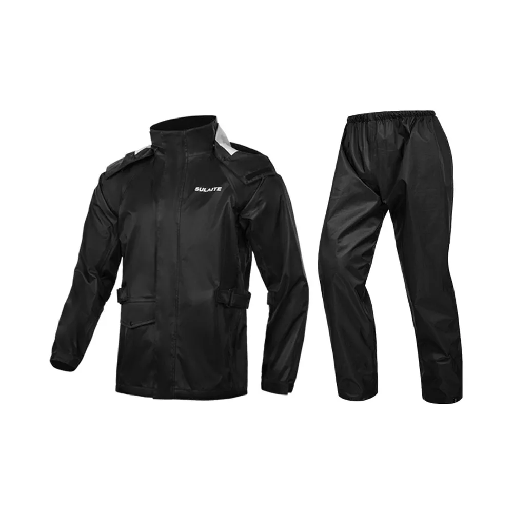 Waterproof Biker Rain Cover Men's Motorcycle Clothing Reflective Breathable Suit Rain For Biker Comfortable Ultra-thin Raincoat