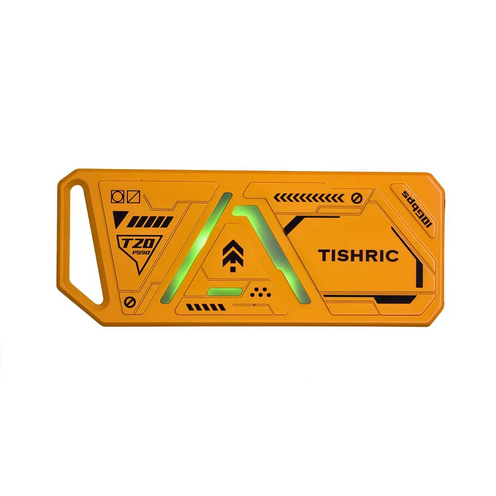 TISHRIC T20 RGB SSD NVME M2 하드 드라이브 케이스 10Gbps CNC USB 3.0 타입 C 하드 디스크 케이스 M.2 2242 2260 2280 HDD 박스