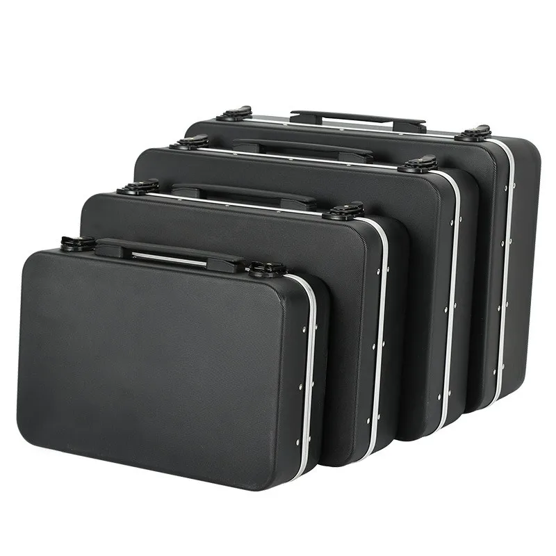 

Portable Aluminum Framed Suitcase Bags Toolbox Laptop Tablet PC Storage Box Facilities Instrument Sponge Shockproof Travel Case