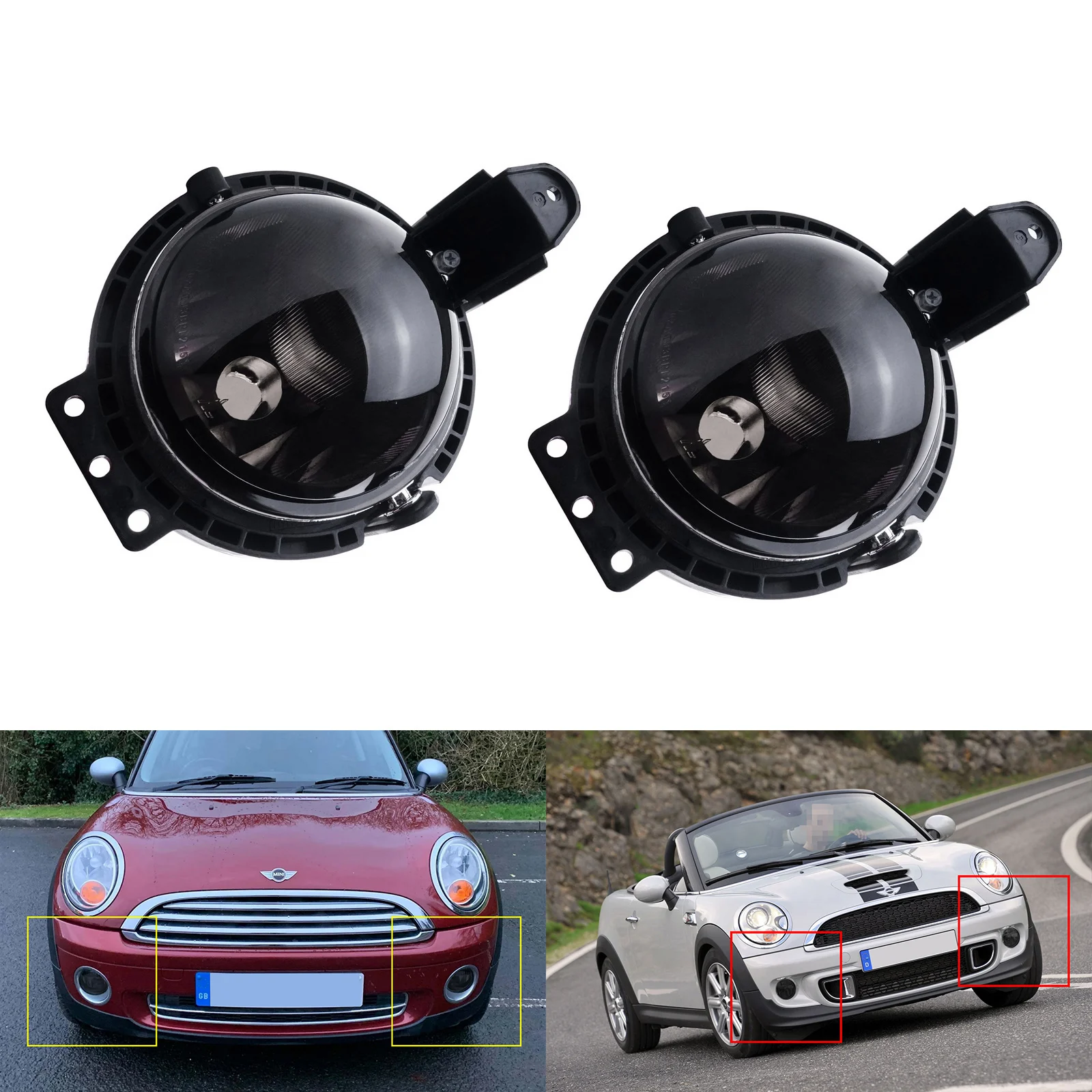 For-Mini-Cooper-R56-R57-Clubman-R55-R58-R59-Front-Fog-Daytime-Light-No ...