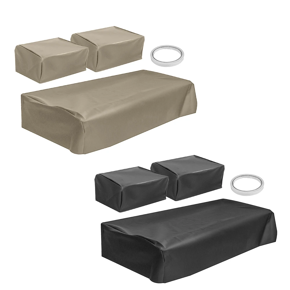 

3PCS Golf Cart Seat Cover Sunproof Car Protector Dustproof Seat Cushion Cover PU for Club Car DS Pre-2000 Golf Cart 82-00