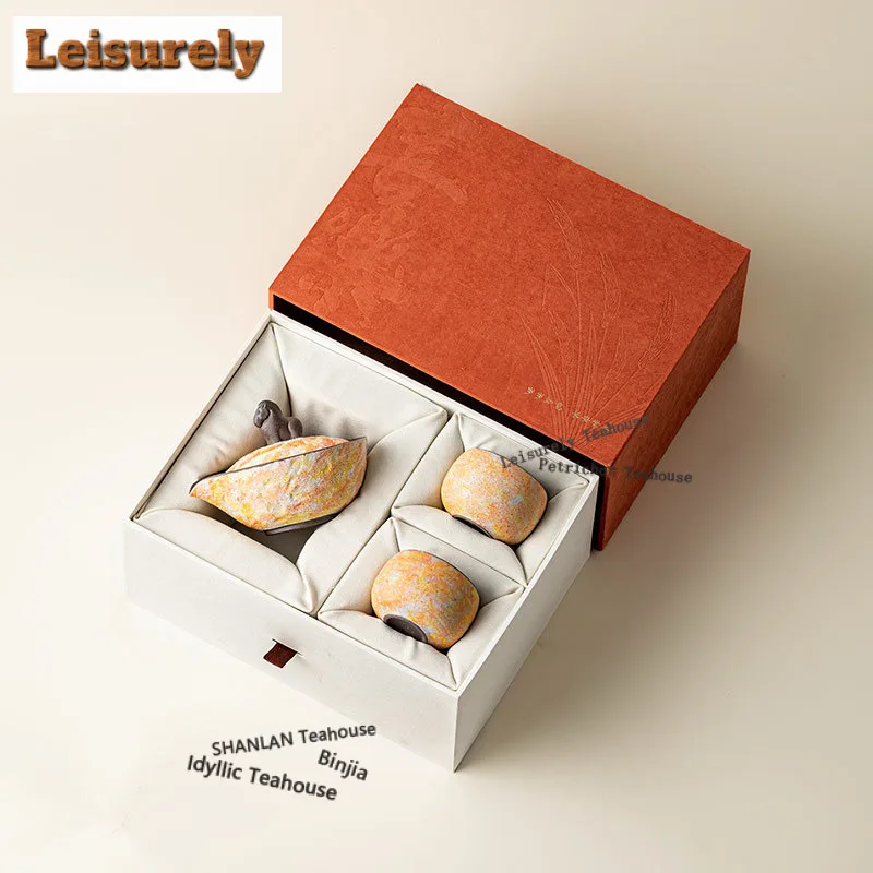 Mineral Rocks Treasure Horse Tea Set Complete Set Boutique Tea Ceremony Set Teapot And Tea Cup Set Drinkware Supplies Gift Craft