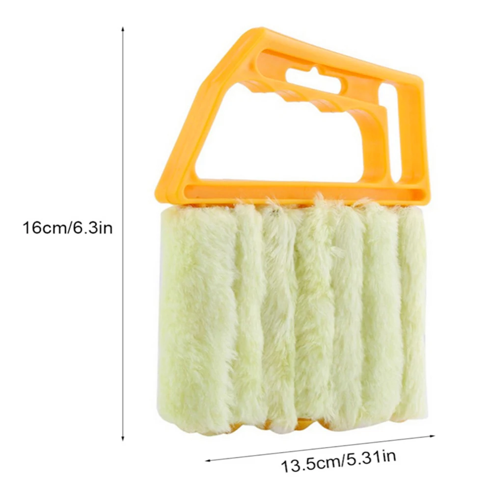 Venetian Blind Brush 7 Slats Washable Removable Blind Cleaner PP + Fiber Shutter Air Conditioner Duster Household Cleaning Tool