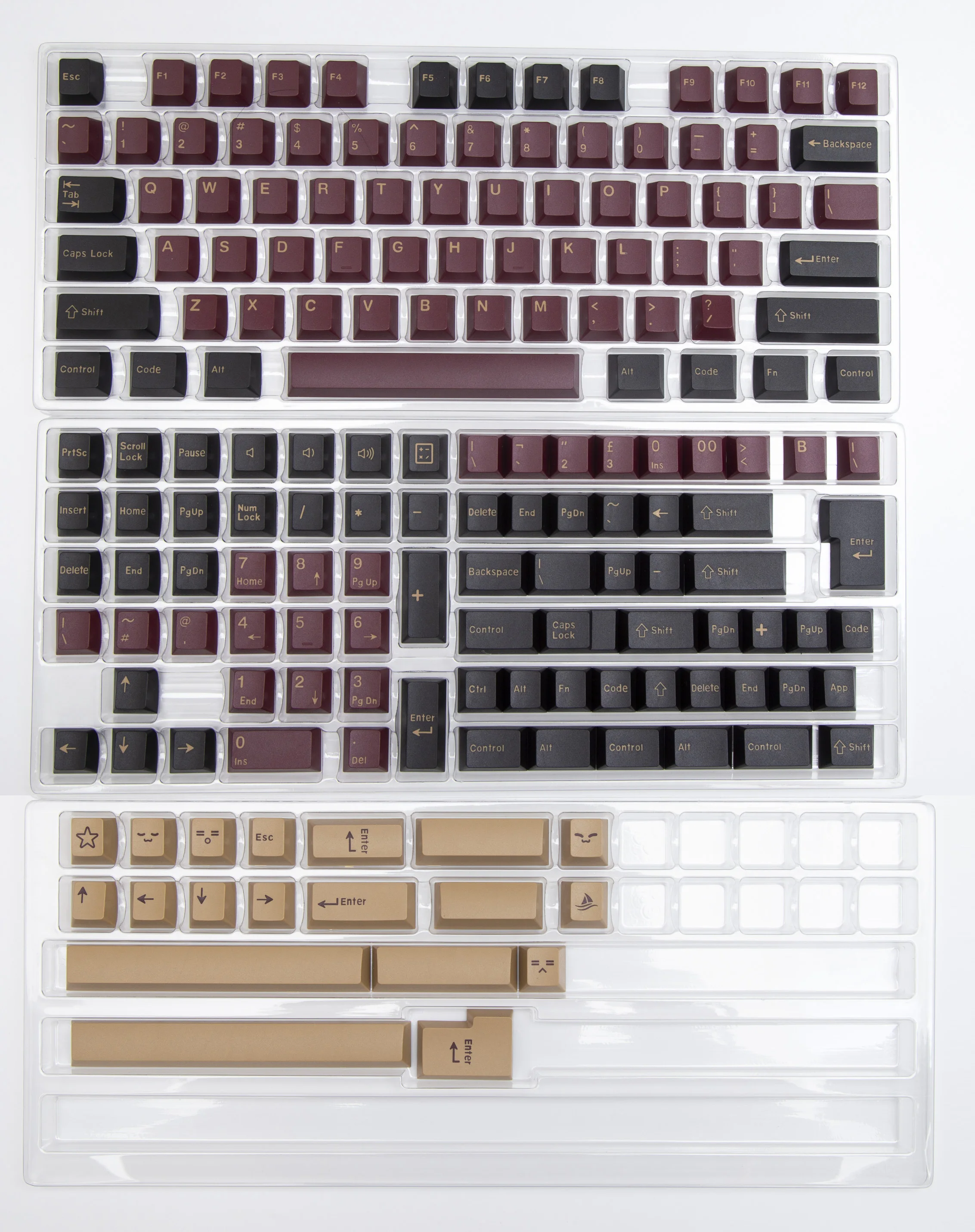 tiro duplo para teclado mecânico GMK, teclado gamer, RK68 Anne Pro 2