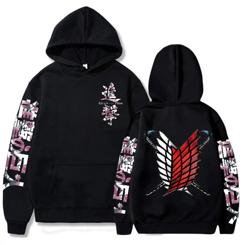 

Attack on Titan Men's Hoodie Anime Hoodies Men Women Streetwear Pullover Harajuku Hoodies Sweatshirt Clothes