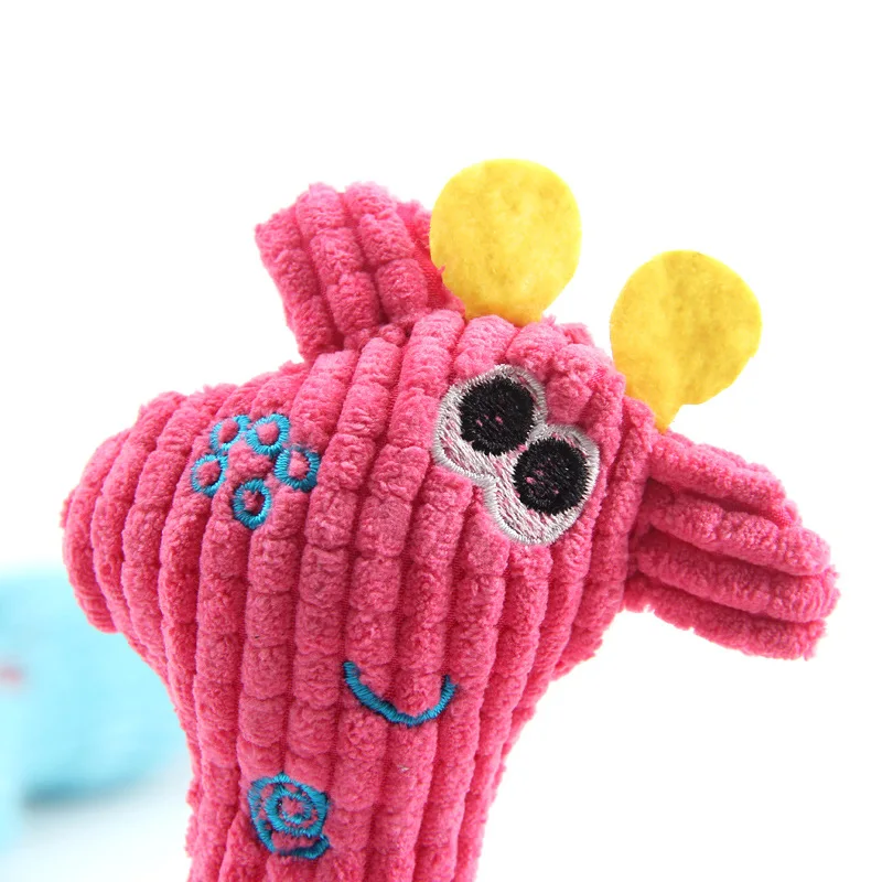 Squeaky Puppy Toys Plush Puppy Chew Toy for Teething Training Dog Toys for Small Dogs Toy for Cute Knot Interactive Dog Toy 3