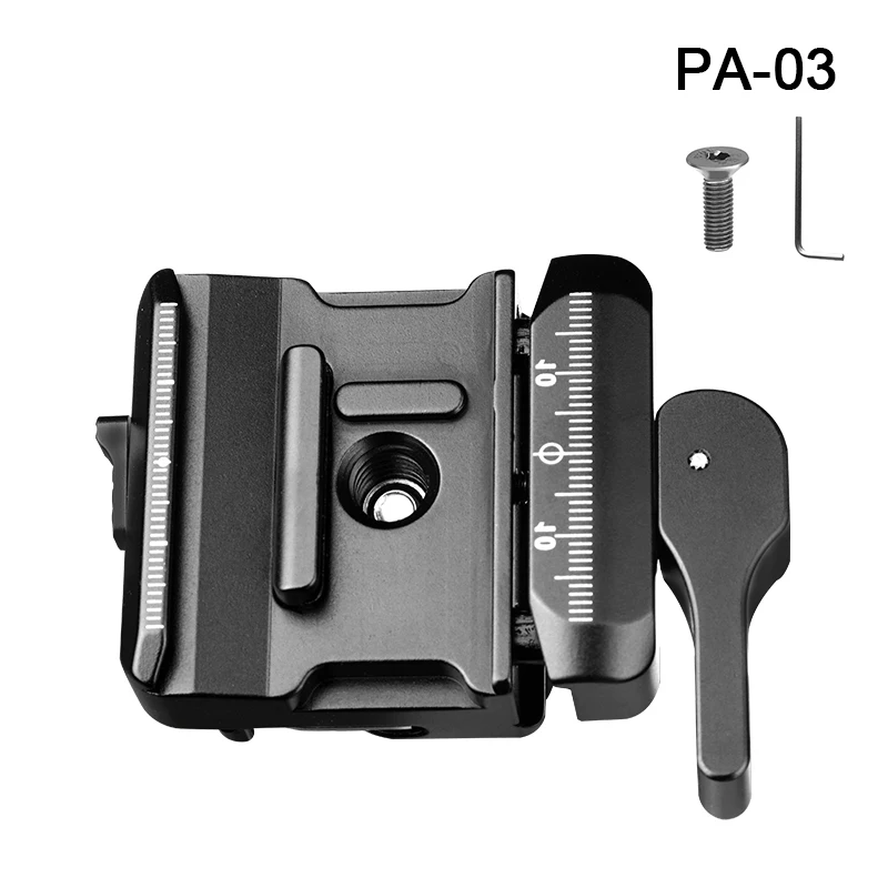 EVUMO AC65 65mm Morsetto A Sgancio Rapido Per Fotocamera Adattatore Per Montaggio Su Testa A Sfera Per Treppiede Supporto Portatile In Alluminio Compatibile Con Piastra Arca Swiss - Foto 8