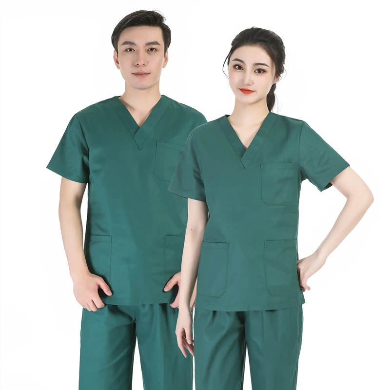 

Women Man Lab Coat Beauty Salon Work Uniform Spa Uniform Waterproof Nursing Clothing Long Sleeve Surgical Gown Pet Coveralls