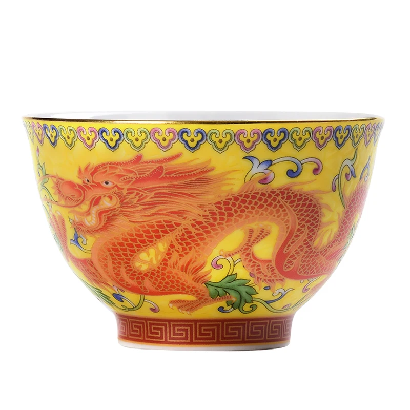 Jingdezhen Ceramic teacup Oolong tea Boutique tea bowl Handmade porcelain Tea set Accessories Master Teacup Personal Single Cup