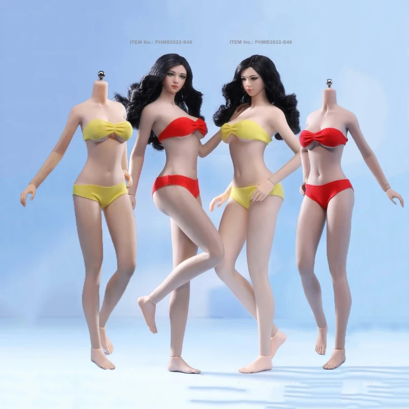 

Масштаб 1/6, Tbleague PHMB2022-S48 S49, стальное бесшовное женское тело со съемными ногами, бледная/Солнцезащитная экшн-фигурка, куклы, игрушки