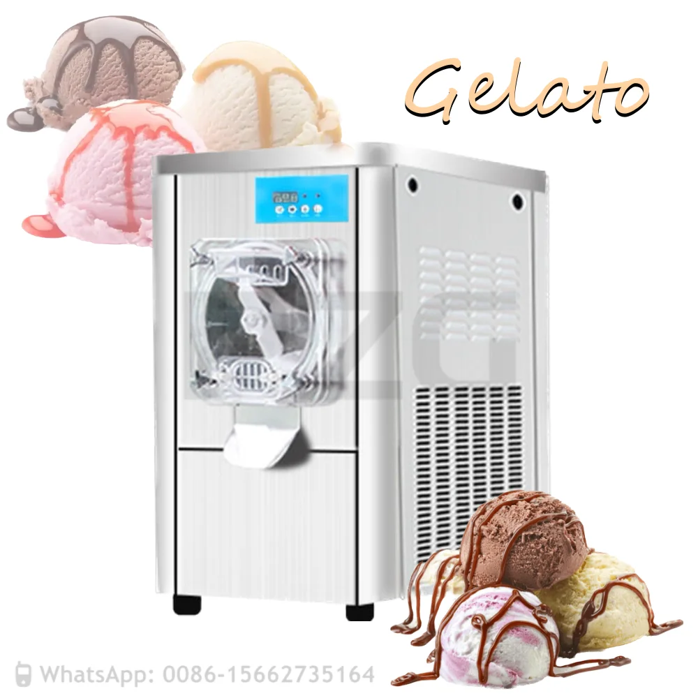 12-16L/H Stainless Steel Hard Ice Cream Machine Gelato Machine Batch  Freezer Commercial - AliExpress