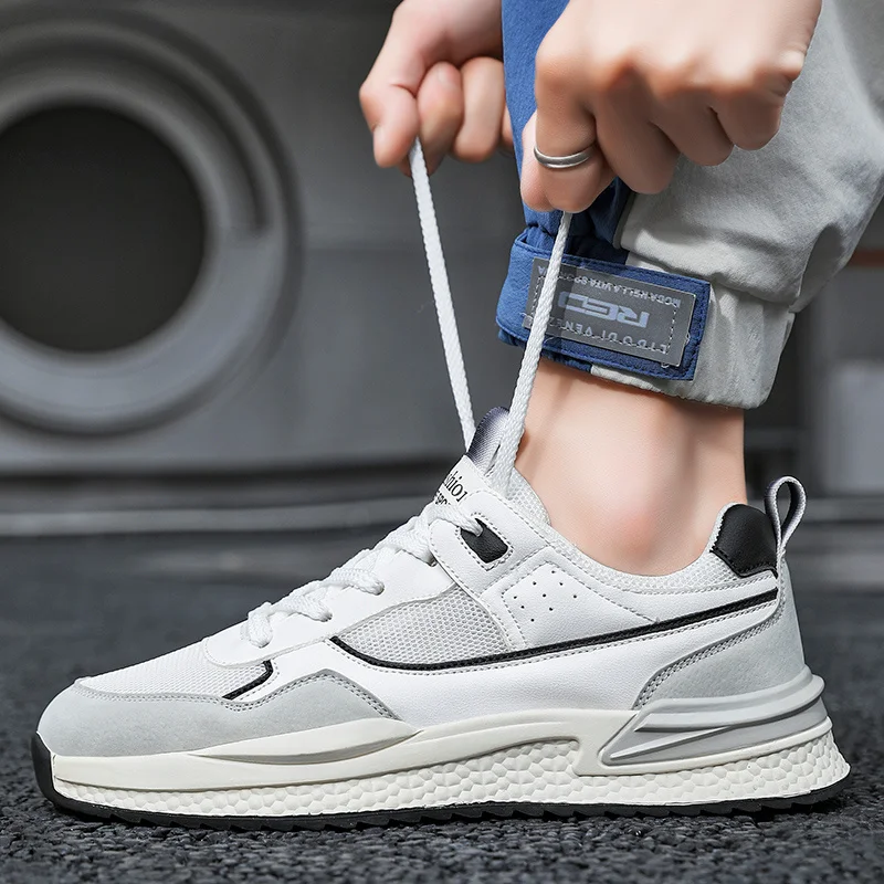 Men's Trainers Lightweight Sports Running Walking Shoes Non-Slip for Indoor Outdoor Man Breathable Work Trainers_voghion.com