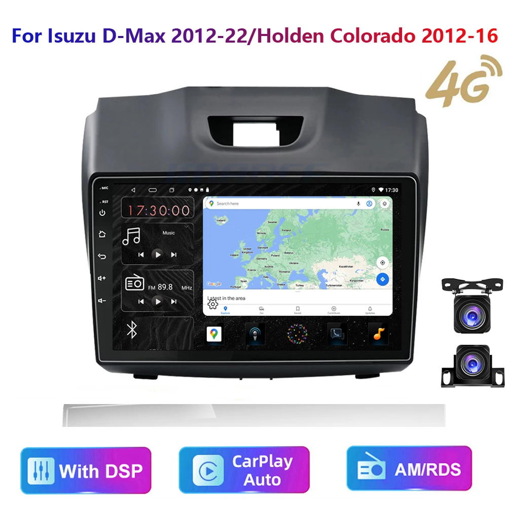 

HD multimedia For Holden Colorado Isuzu D-Max 2012-20 Car Stereo Radio Android video GPS Carplay 4G