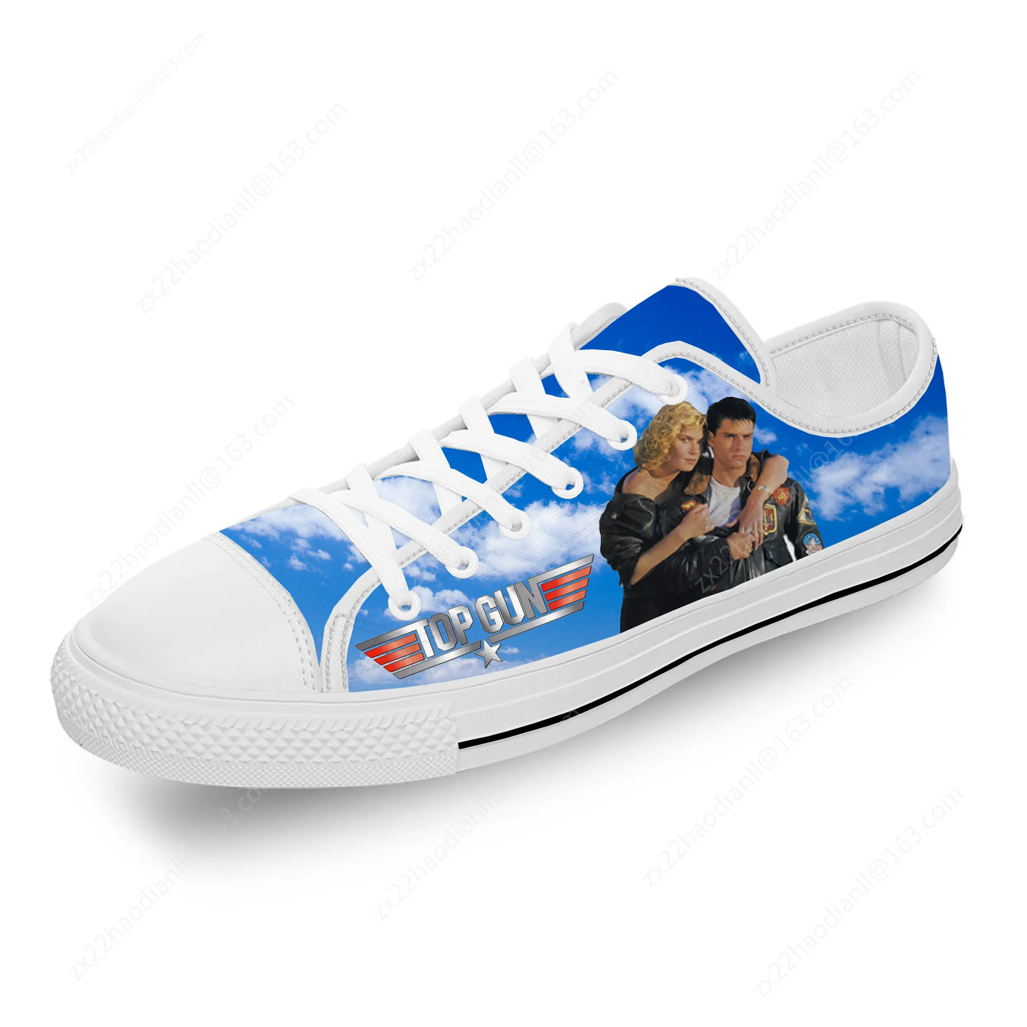 Top Gun Maverick Low Top Sneakers Mens Womens Teenager Casual Shoes Canvas Running Shoes 3D Print Breathable Lightweight shoe