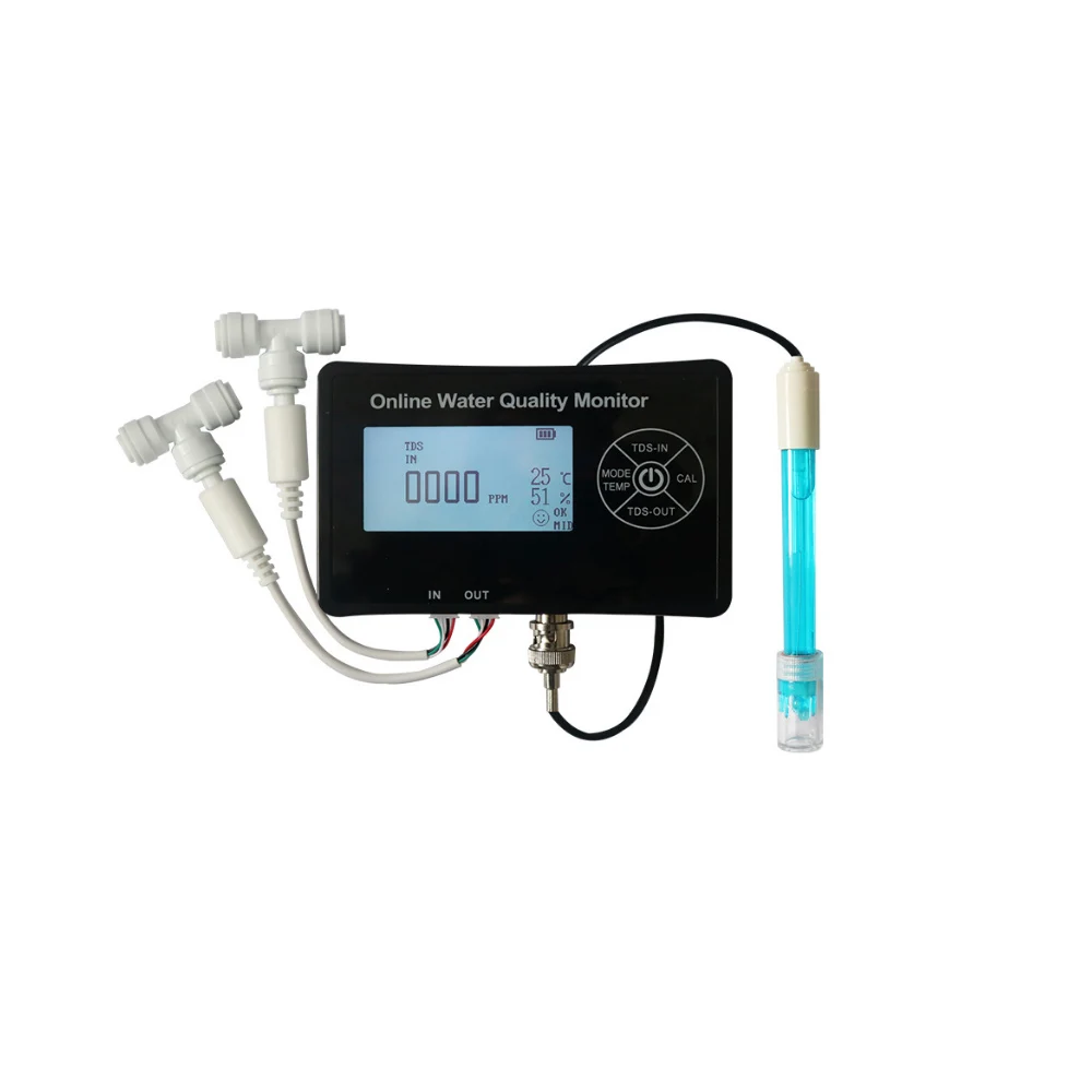 5 In 1 Online PH Meter Detector TDS/PH/EC/Temperature/Humidity Online Water Quality Tester Multi-parameter Aquarium Monitor