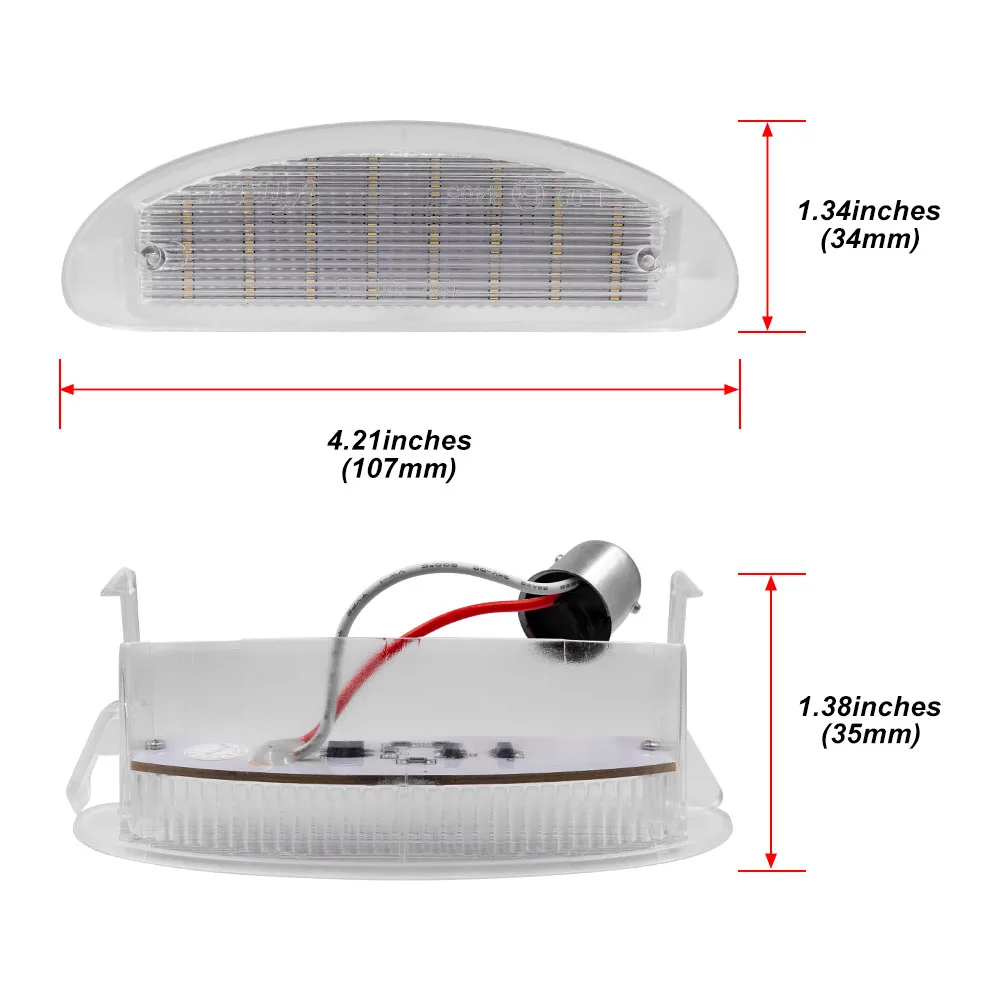 LED License Number Plate Light for Renault Clio Sport MK2 Clio II