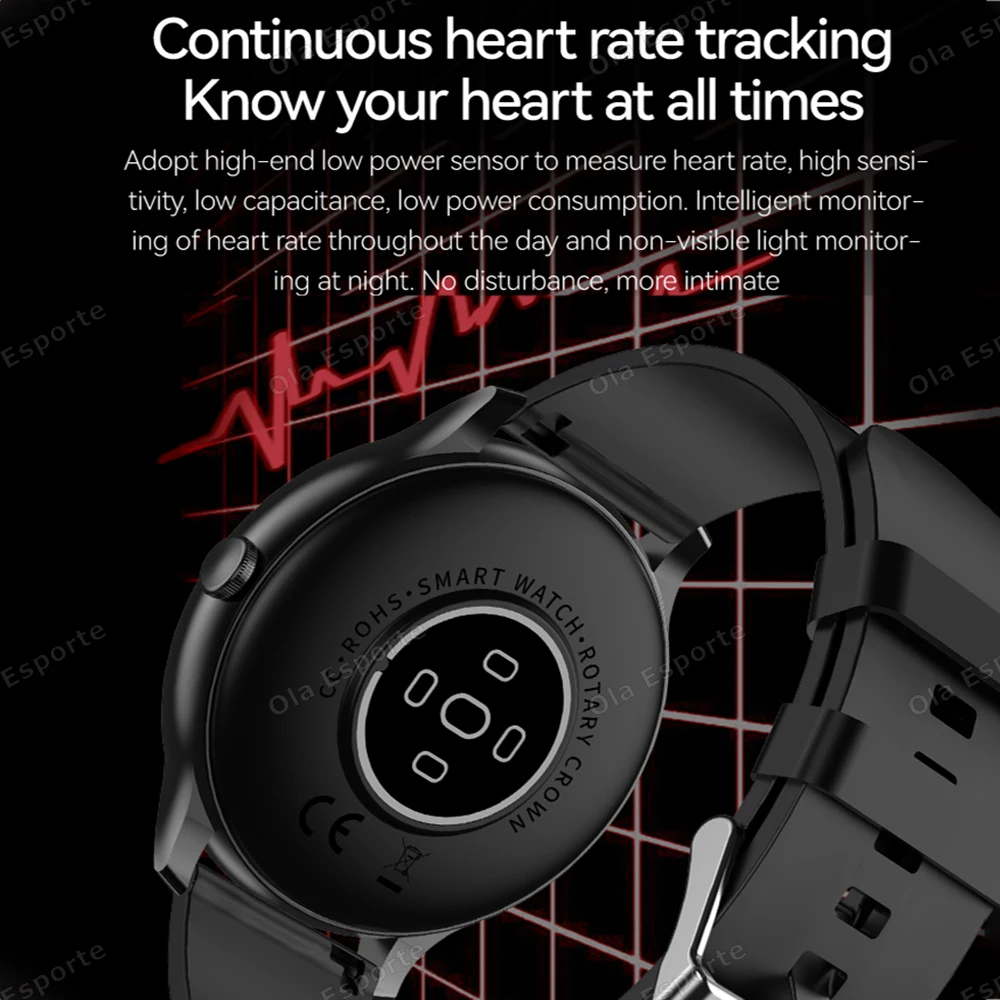 New 2025 Smart Watch Heart Rate Sleep Health Monitor Bluetooth Call Smartwatch Women Sports GPS Track Tracking For Android IOS