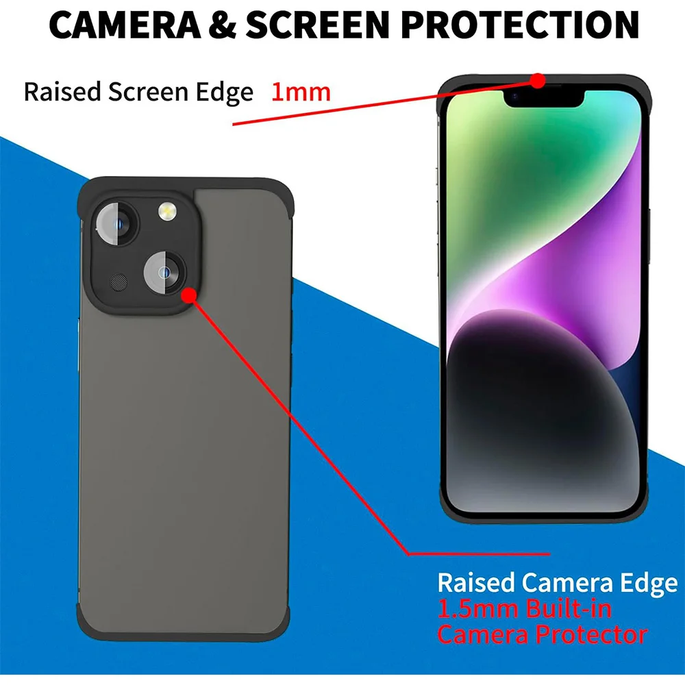 Sleek Frameless Camera Lens Protector Case Cover - Premium Protection Accessory