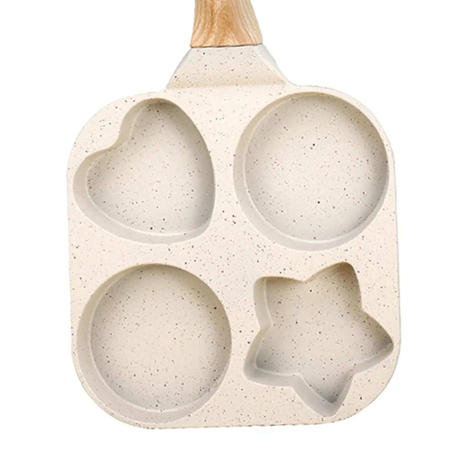 Pancake Pan Heat Resistant Handle Breakfast Maker Kitchen Cooking Tool Omelet Pan for Steak Vegetable Frying Burger Baking