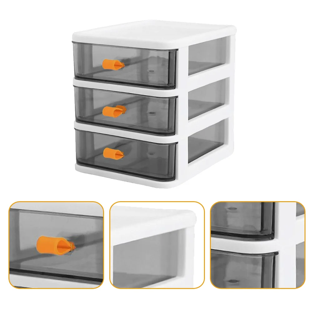 storage drawers stackable desktop organizer box 3- drawer cabinet case for makeups jewelry crafts office supplies dresser