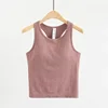 Lemon Racerback Yoga Tank Tops Women Fitness Sleeveless Cami Sports Shirts Slim Ribbed Running Gym Crop Vest Built In Bra Top 5