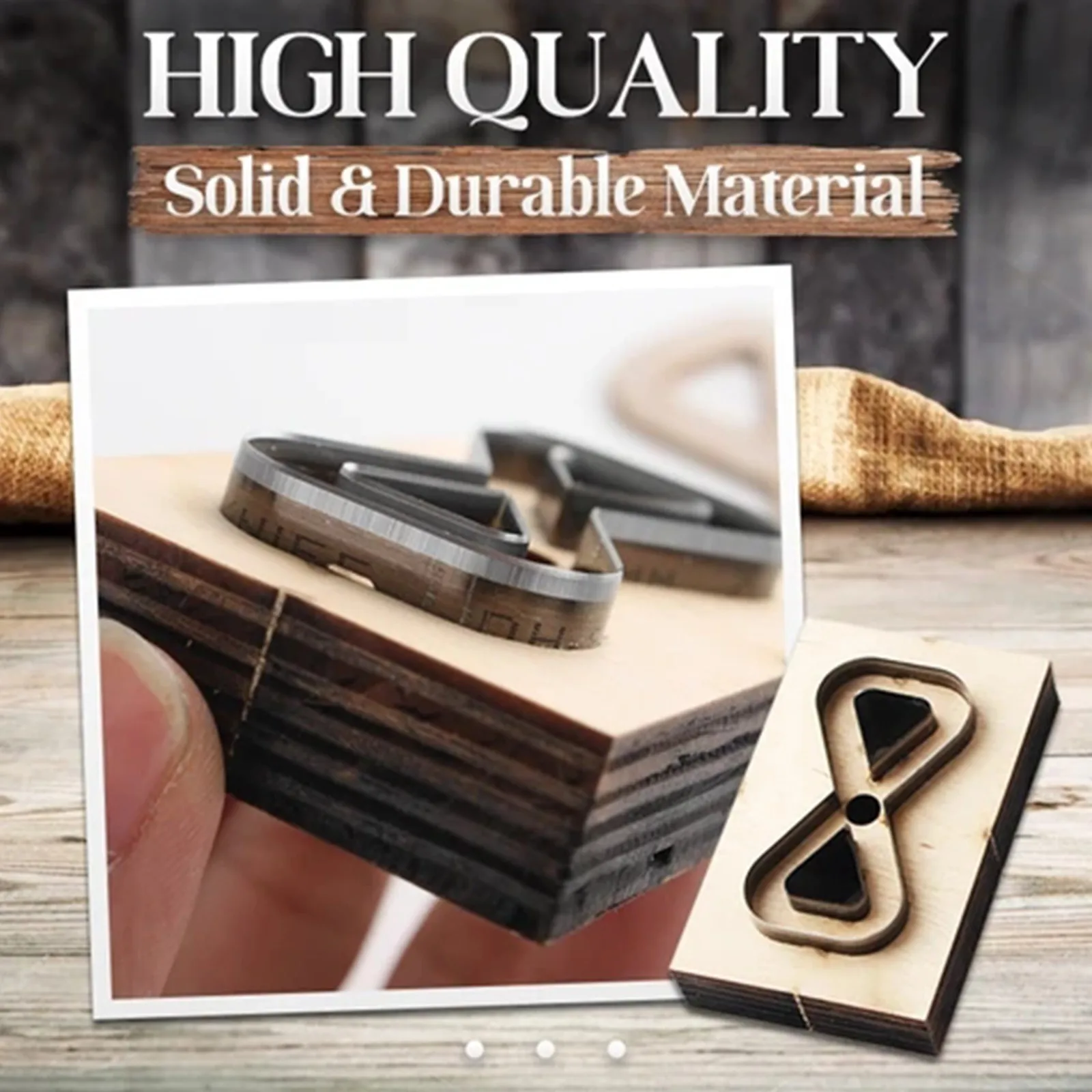 Leather Mould DIY Wooden Die Cutting Mold Leathercraft Punching Tool 1pc