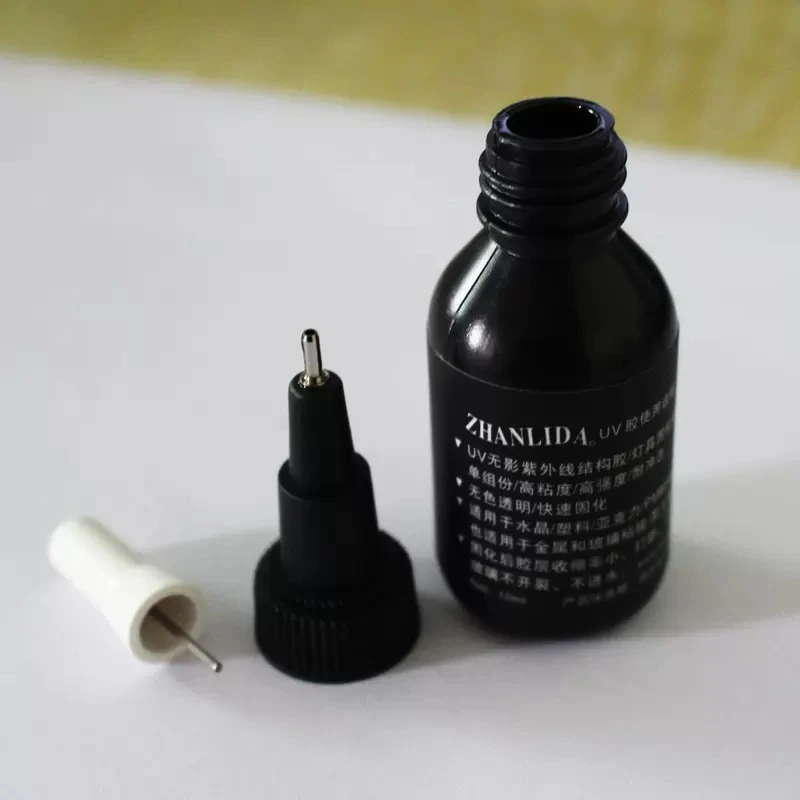 플래시 라이트 포함 312 UV 접착제, 플라스틱 유리 금속 TPU 크리스탈 보석 공예용 경화 접착제, 10ml 50ml 250ml 1000ml
