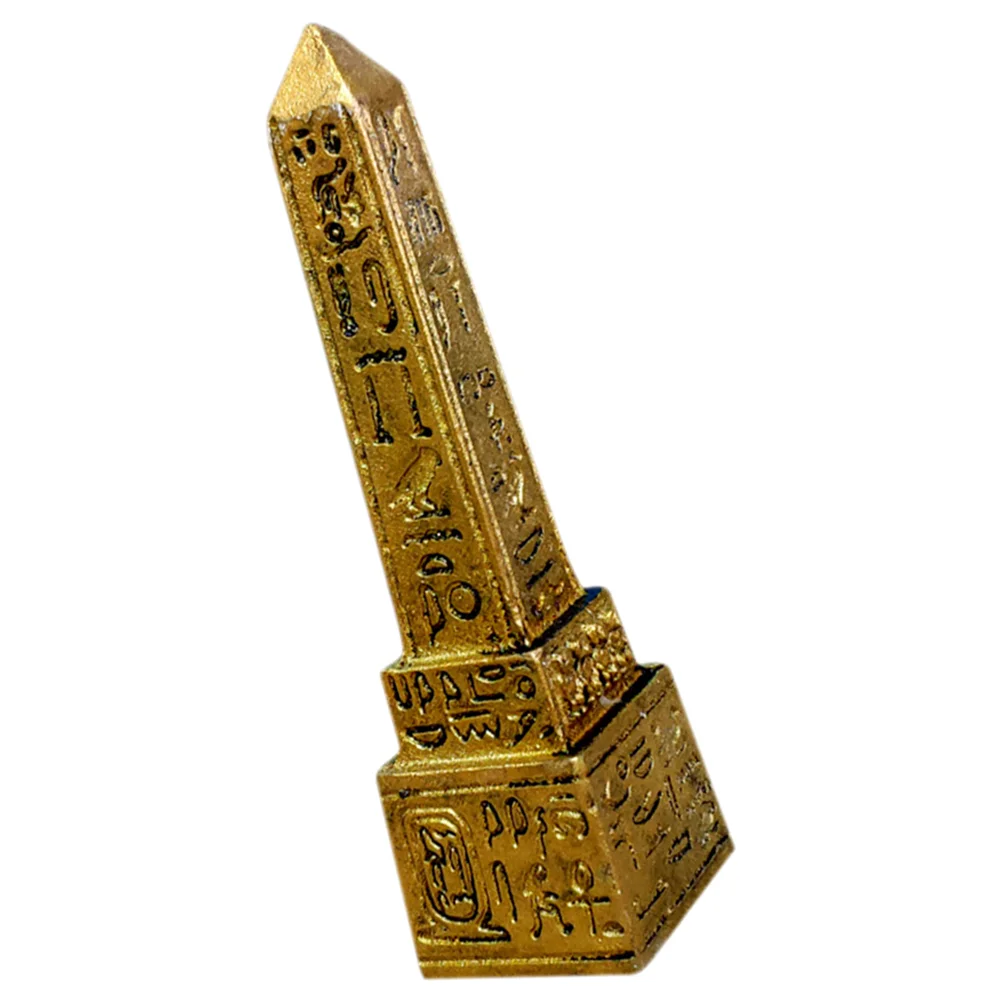 Egyptian Tower Figurine Egyptian Obelisk Psychological Sandbox Tower Ornament Figurine Desktop Statue Stele Decorative Statue - Image 3