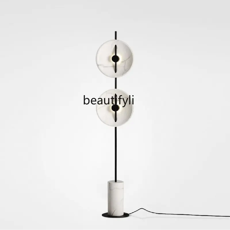 

Simple Modern Creative Jazz White Marble Living Room Floor Lamp Art Bedroom Sales Department Model Room Floor Lamp home decor