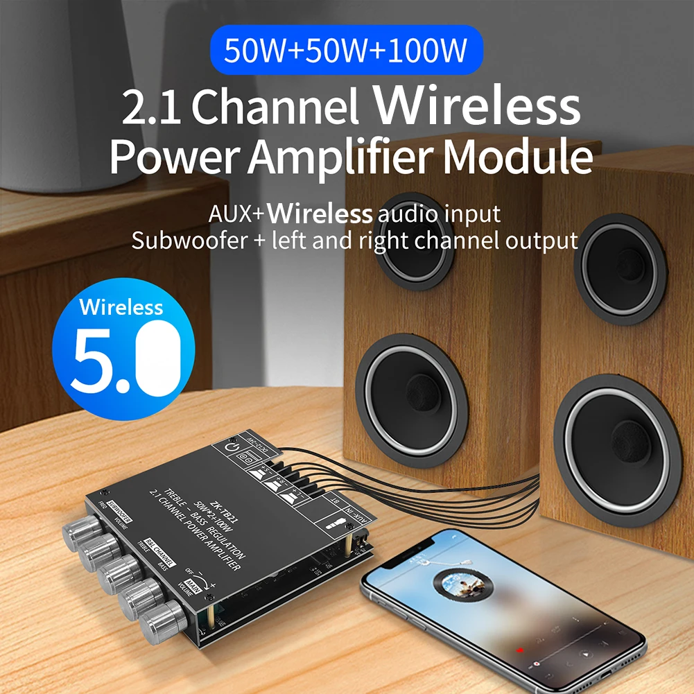 Bluetooth 50 Subwoofer Digital Amplifier Board