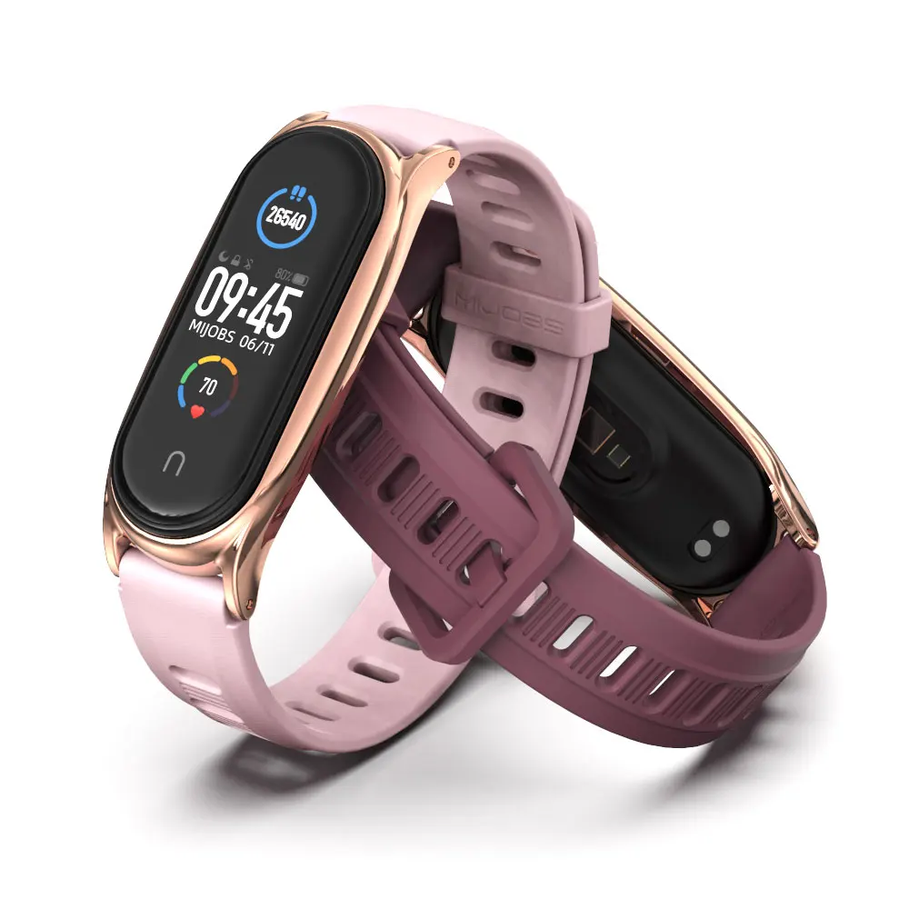 Cinturino Liscio Blu Freddo Per Xiaomi Mi Band 5/6/7 / Amazfit - Foto 10