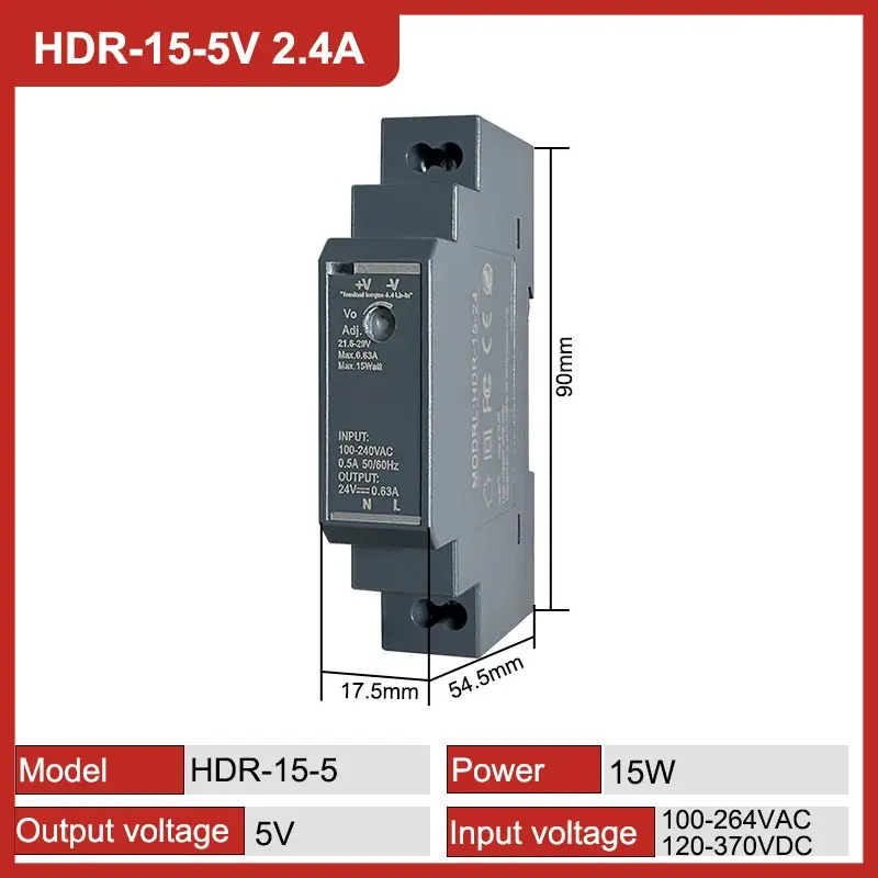 HDR-15-5V 2.4A
