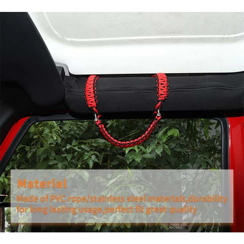 HEBE Top Handle Rope for Jeep Wrangler JK 2007- for Jeep Wrangler JL-Car Interior Accessoriess