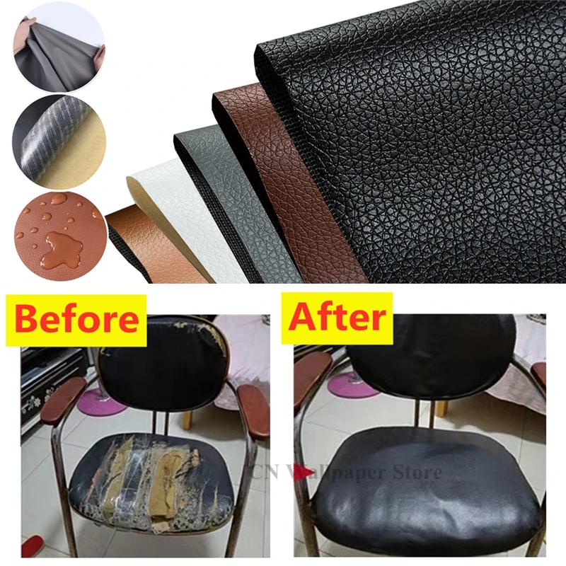 Car Repair Leather Self Adhesive Sticker Waterproof Repair Patch Table For  Car Seat Cushion Fix Leather For Bag Home - AliExpress