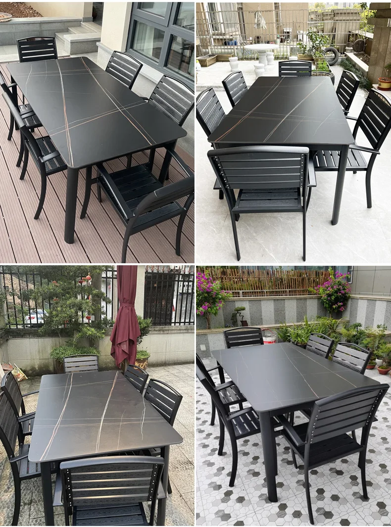 Dining Garden Furniture Outdoor Sets Unique Pool Home Back Yard Patio Furniture Sets Lounge European Modern Mueble Jardin Chairs