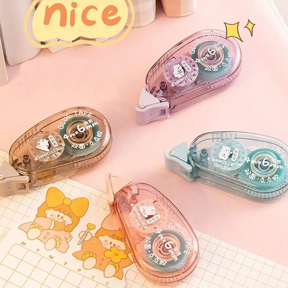 

Прозрачная Двухсторонняя клейкая флип-Обложка, дизайн, мини-роликовая клейкая лента, ручные инструменты для учетной записи, «сделай сам», журнал, скрапбукинг, коллаж