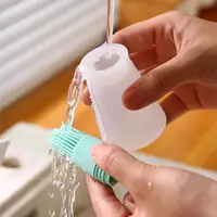 Distributeur d'huile de barbecue en Silicone avec brosse, ensemble de brosses de qualité alimentaire résistantes aux hautes températures pour la cuisine en plein air, pâtisserie, 1/3 pièces 5