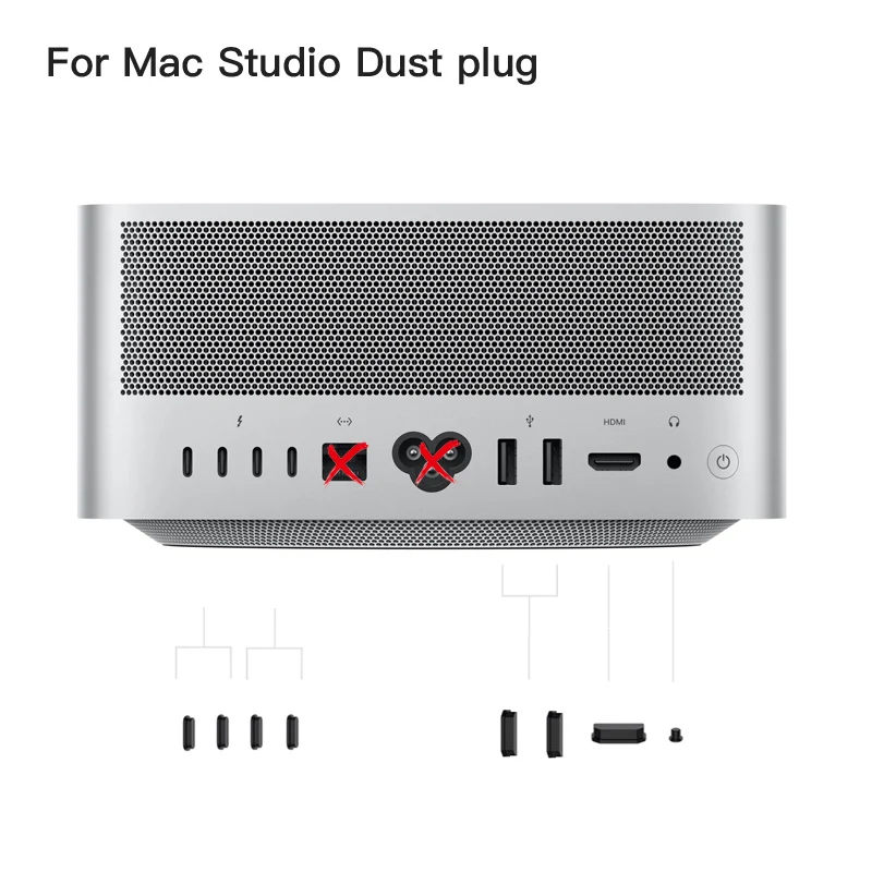 Copertura Antipolvere In Silicone Per Apple Mac Studio Computer Host Stopper Custodia Antipolvere Accessori Per Computer Macstudio